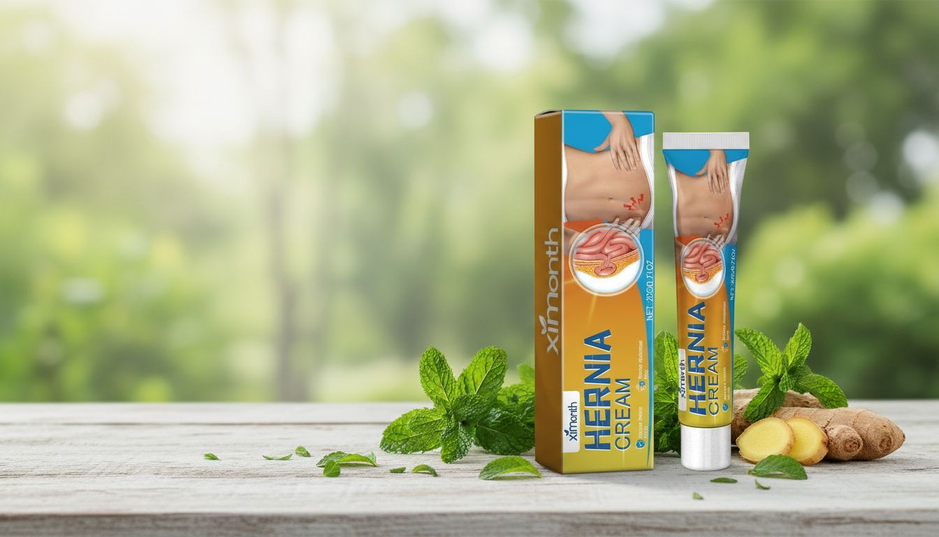 Hernia Relief Cream: Mint, Ginger & Herbal Extracts