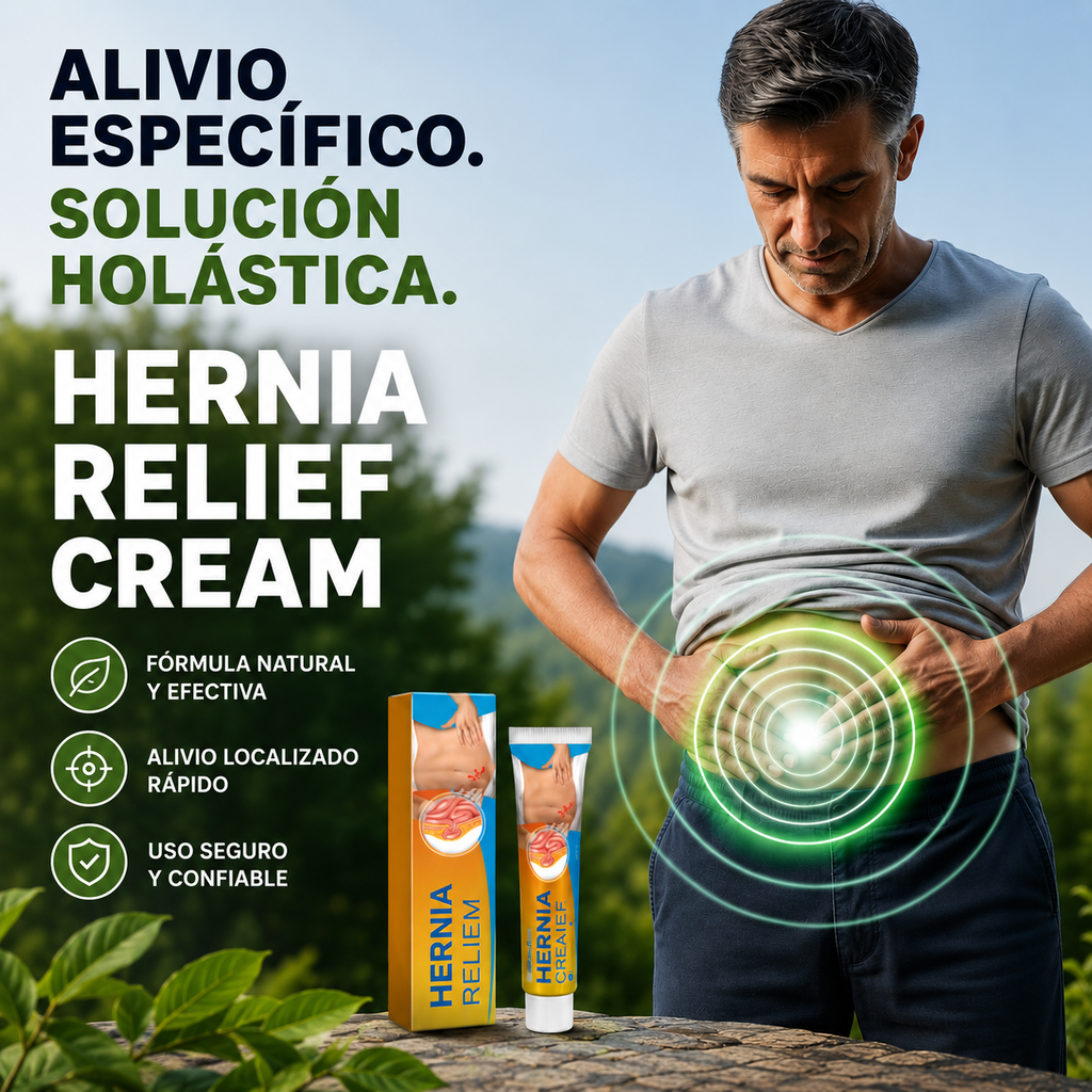 Hernia Relief Cream by HerniaRelief with natural formula for fast, safe, and effective localized hernia pain relief